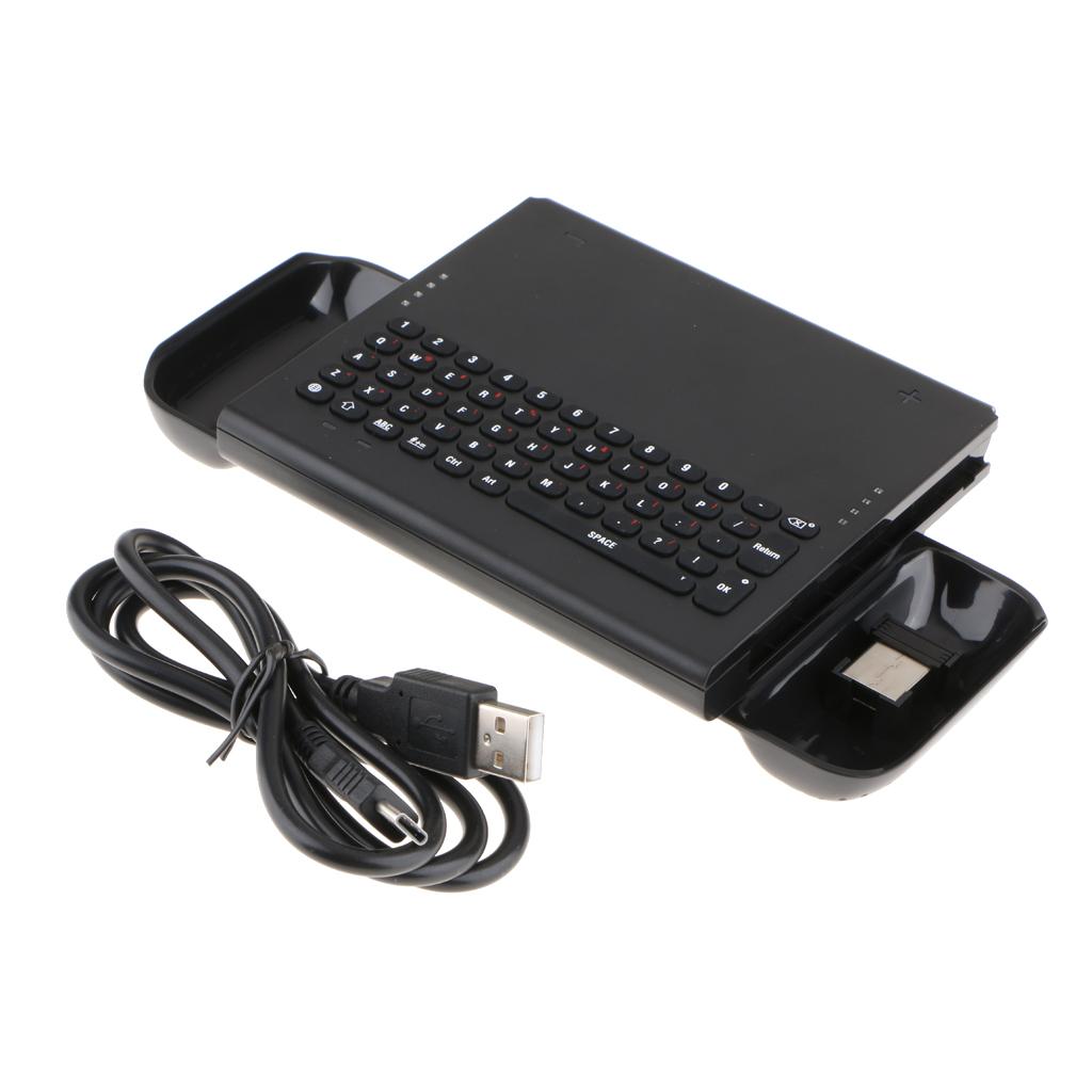 Wireless Game Keyboard with Charging Cable for Nintendo Switch Console Host NS with 2.4G Receiver