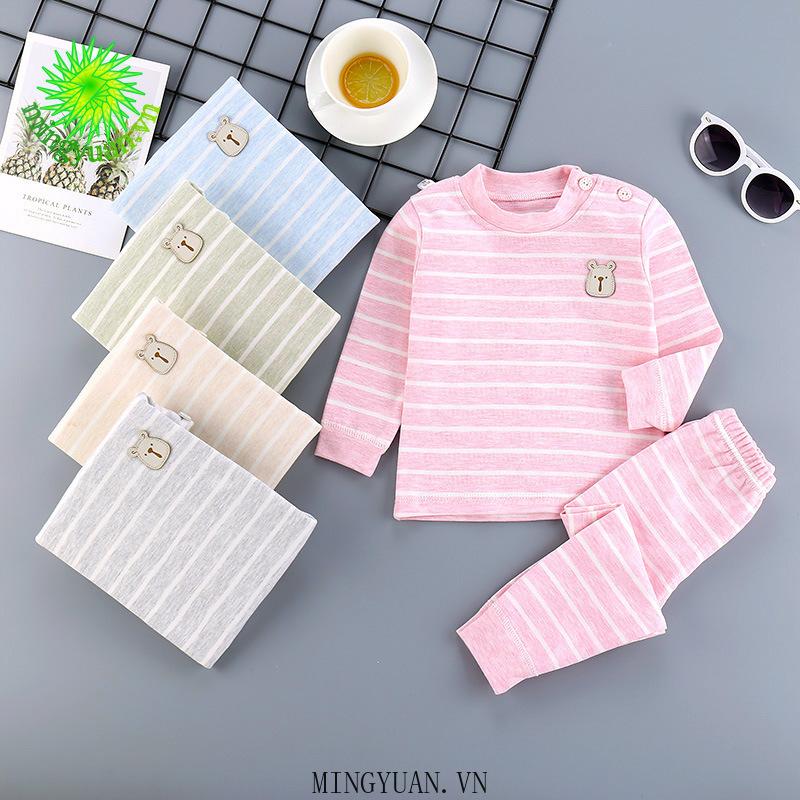 Set Áo Thun Dài Tay + Quần Dài Cho Bé