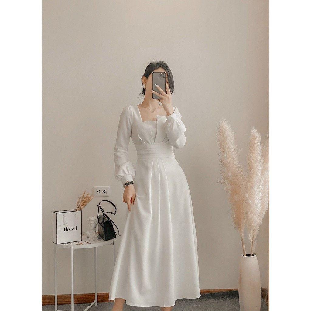 ĐẦM TIỆC XẾP LY CAO CẤP, TAY DÀI THANH LỊCH SANG TRỌNG