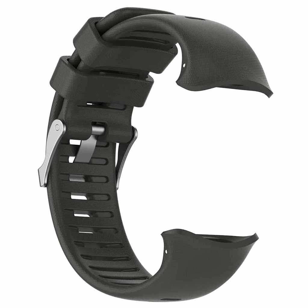 Replacement Soft Silicone Wrist Strap for 22mm Width Sports Watch, Black