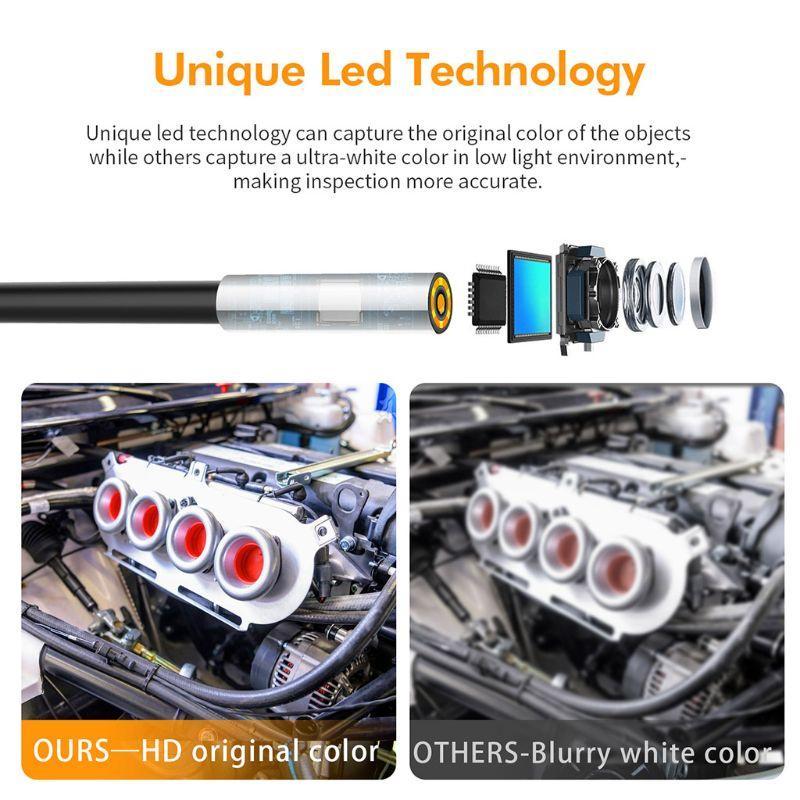 Camera Nội Soi 3 Trong 1 Chống Nước Ip67 3.9mm