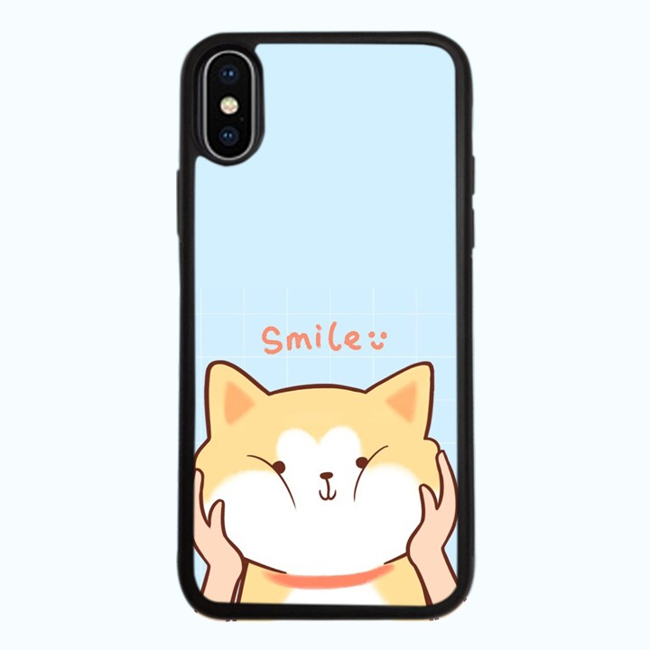 Ốp Lưng Kính Cường Lực Dành Cho Điện Thoại iPhone X Smile