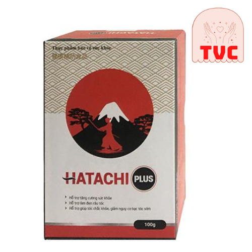 Combo 2 Hộp HATACHI PLUS - Hỗ Trợ Ngăn Ngừa Tóc Bạc, Giảm Gãy Rụng Và Bổ Máu, Giúp Đen Râu, Đen Tóc