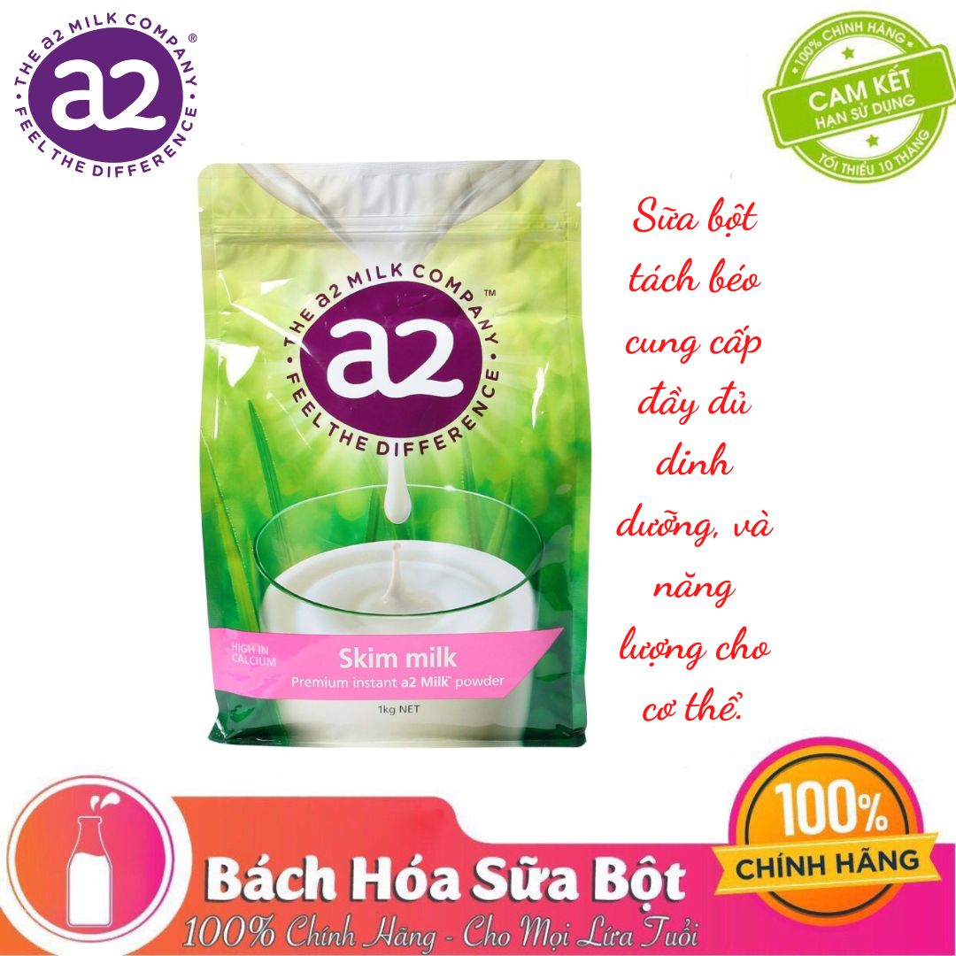 Sữa Bột Tách Béo A2 Skim Milk - Gói 1kg