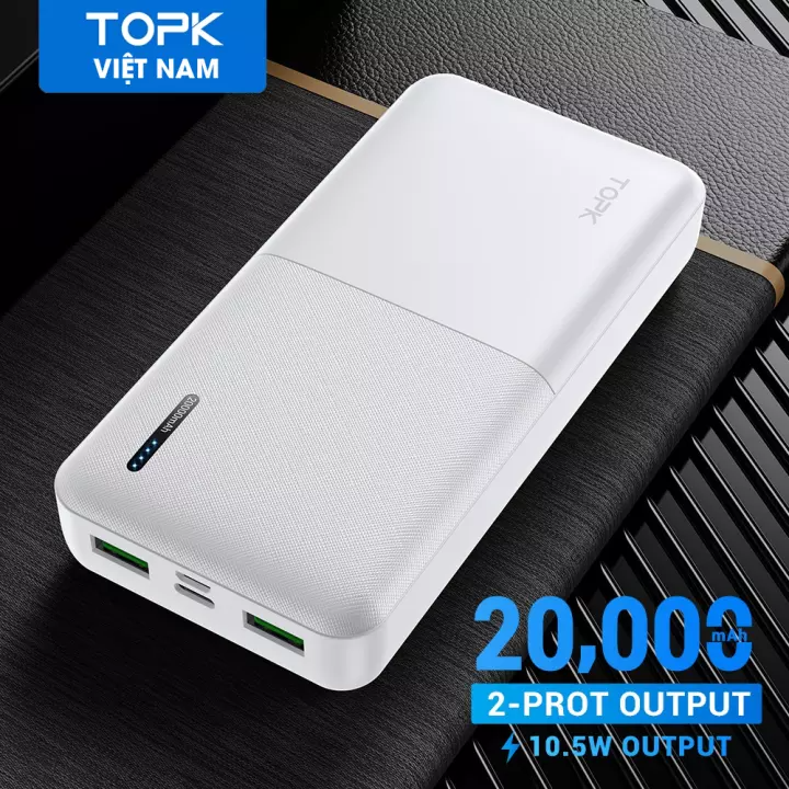 [HÀNG CHÍNH HÃNG] Pin sạc dự phòng TOPK I2009/I2009Q 20000MAh PD QC3.0 Cho iPhone HUAWEi Samsung- Phân Phối Bởi TOPK Viêt Nam