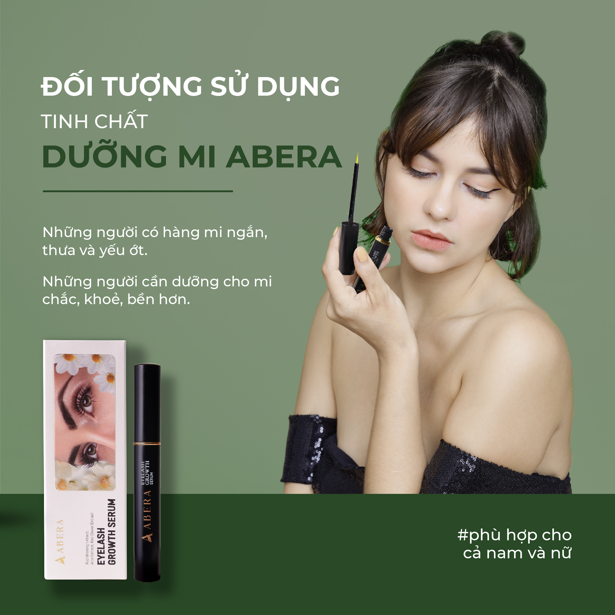 [COMBO 3] Tinh Chất Dưỡng Mi ABERA Dưỡng Mi Dài Và Dày, Cải Thiện Tình Trạng Mi Thưa, Dễ Gãy Rụng