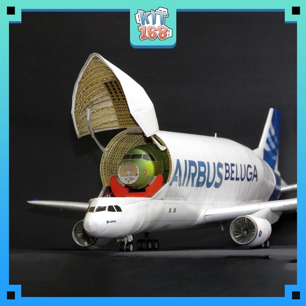 Mô hình giấy Máy bay Airbus Beluga A300