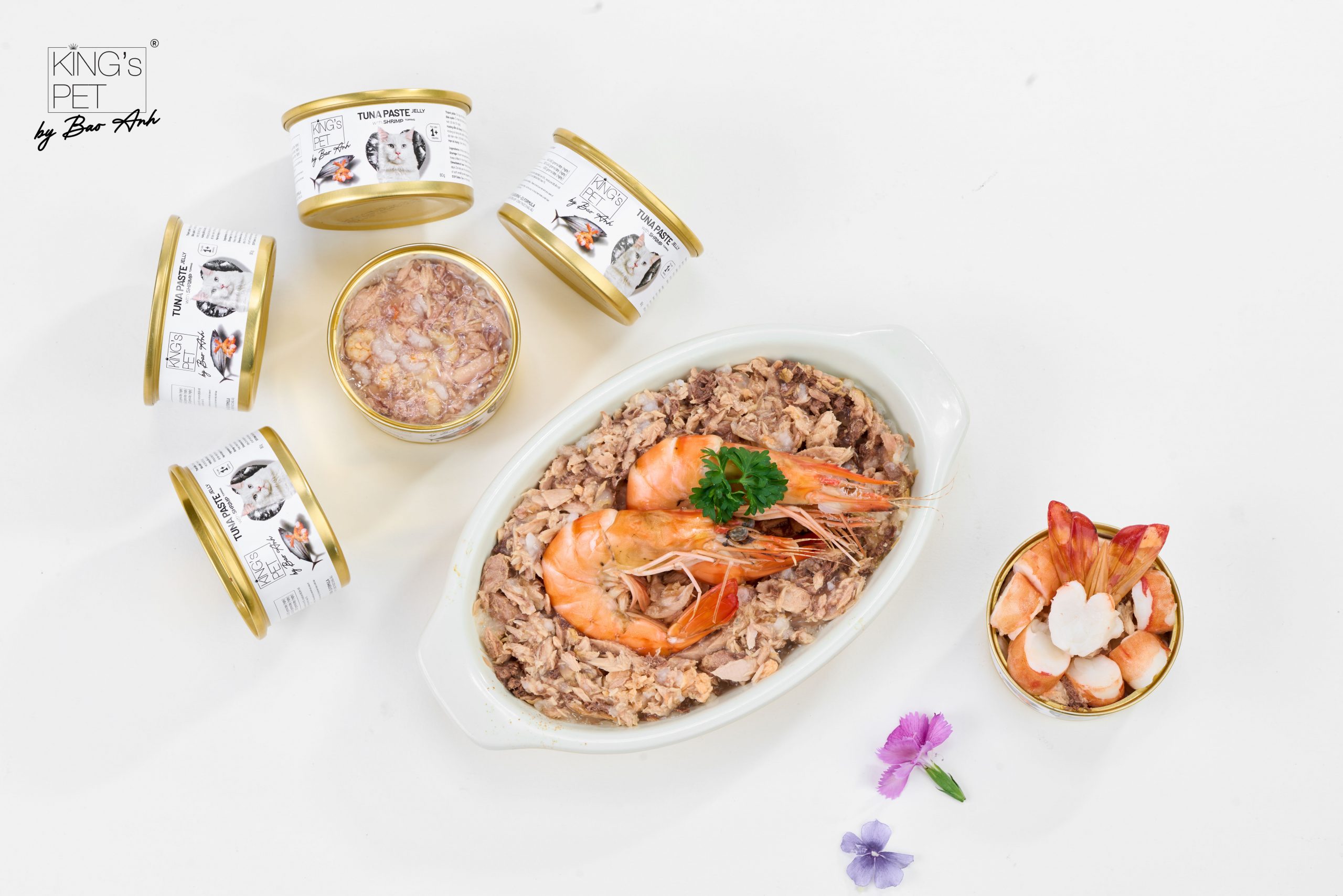 Pate Kingpet Bảo Anh Cao Cấp Dành Cho Mèo lon 80g