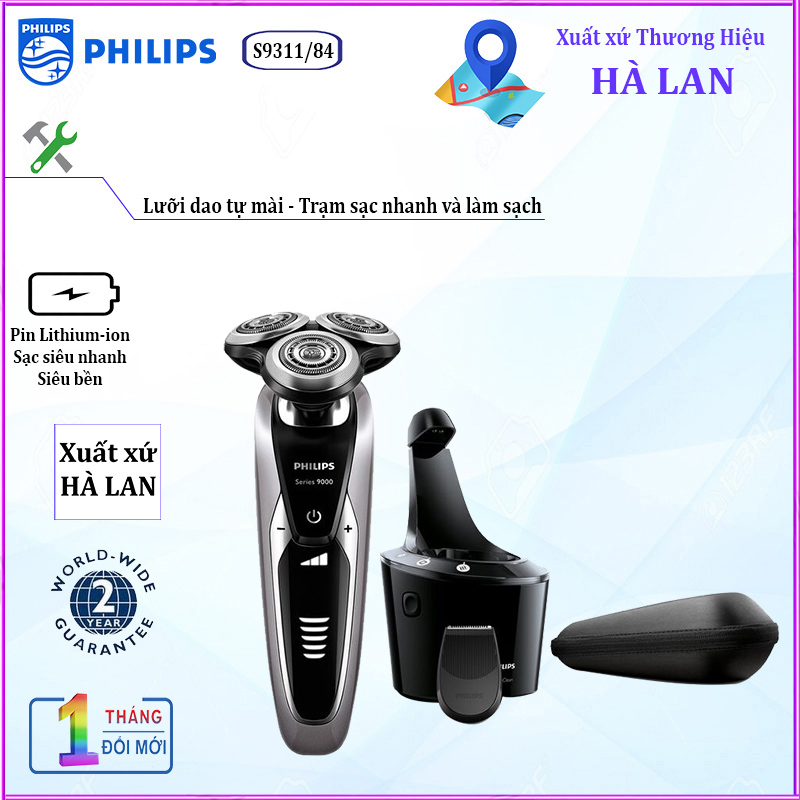 Máy cạo râu khô và ướt cao cấp Philips Norelco S9311/84