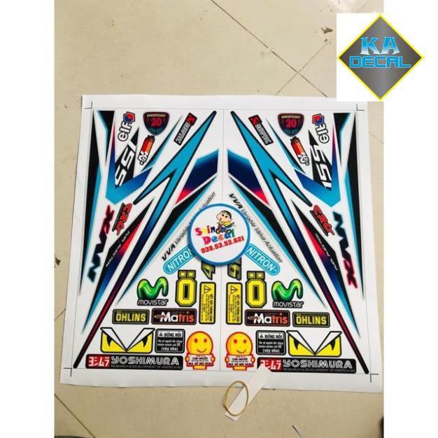 Tem rời NVX bản kỉ niệm in decal trong
