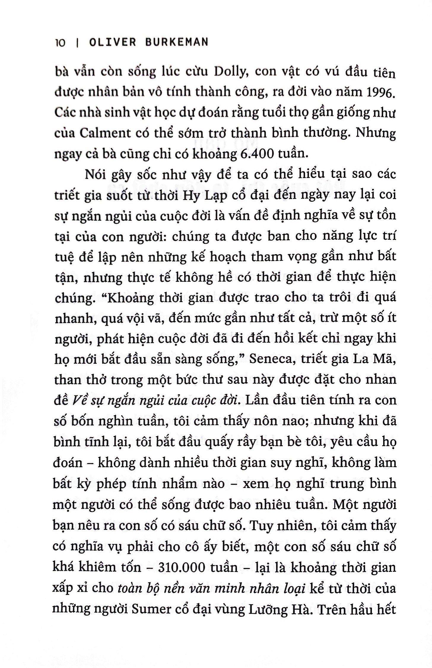 Bốn Nghìn Tuần - Quản Lý Thời Gian Khi Cuộc Đời Là Hữu Hạn