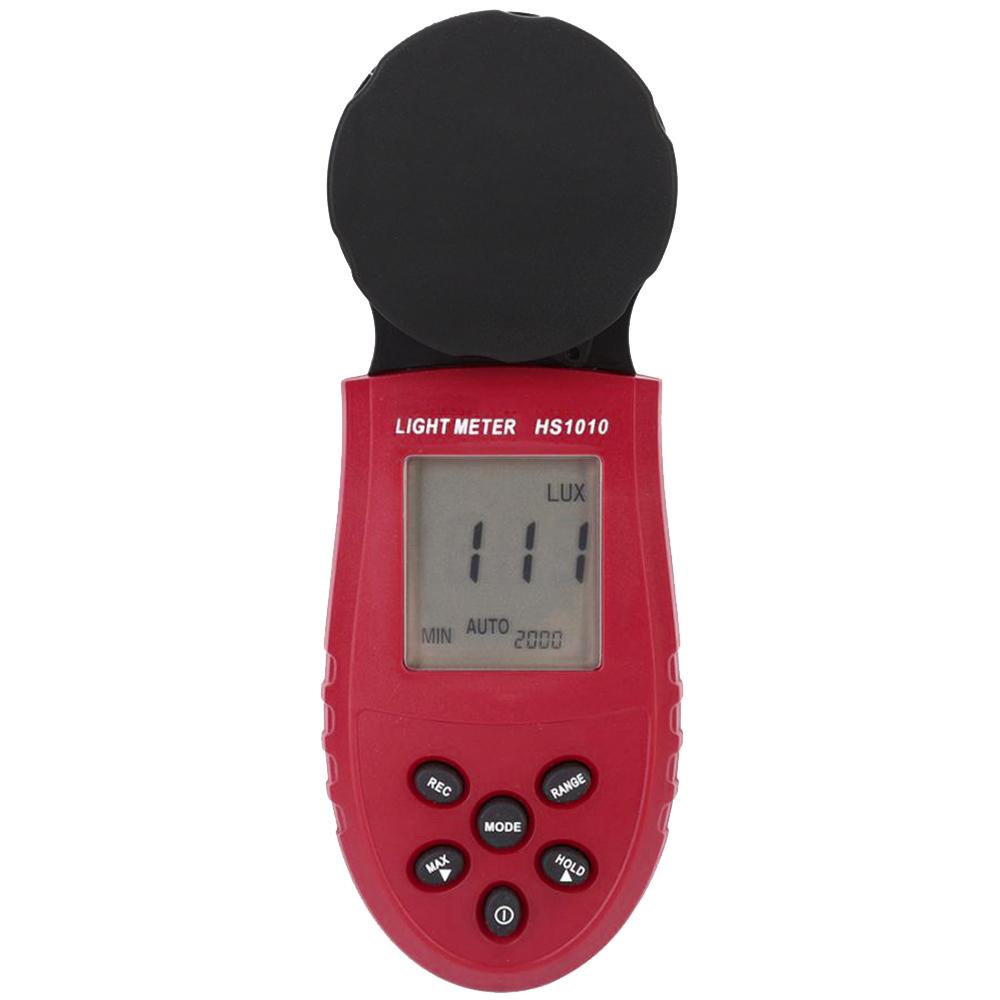 Digital Illuminance Light Meter Auto Range LCD Photometer 200,000 Lux Portable Handheld Luxmeter Light Intensity Tester for Industrial Lab Plants