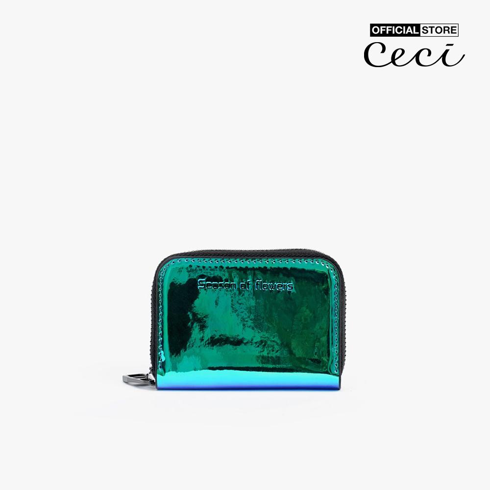 CECI - Ví nữ phối khóa zip phom chữ nhật hiện đại CC11-07000003