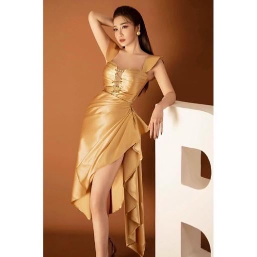 Đầm body siêu tôn dáng kèm 4 phụ kiện gim cài ivy fashion - size S/M/L - MS210Y đi biển dự tiệc dạo phố bigsize gợi cảm