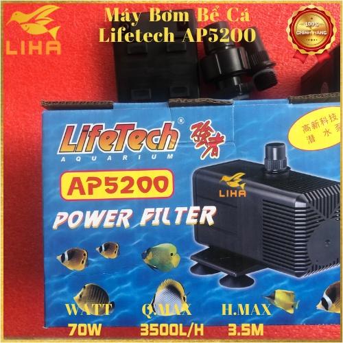 Máy Bơm Nước Hồ Cá Lifetech AP5200 (70W - 3500L/H - 3.5M) - Máy Bơm Nước Bể Cá (Hàng Nhập Khẩu)