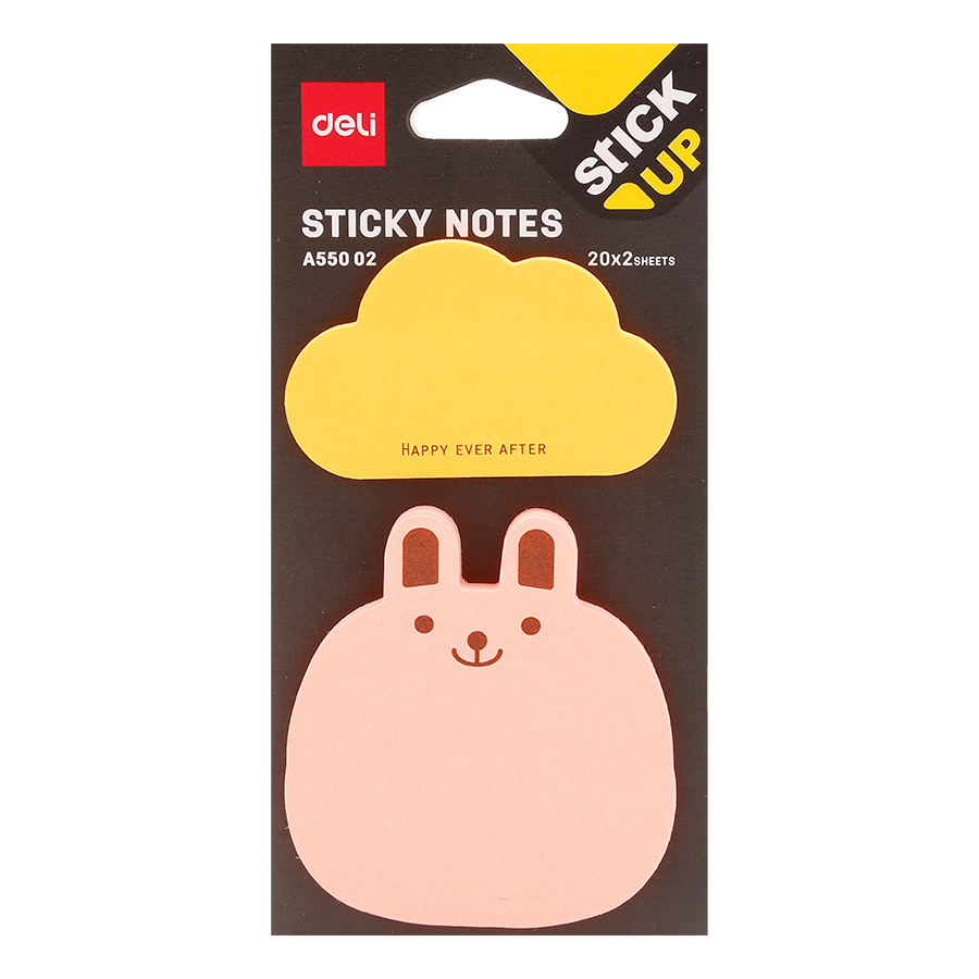 Giấy Notes Hình Deli A55002 - Giao Màu Ngẫu Nhiên