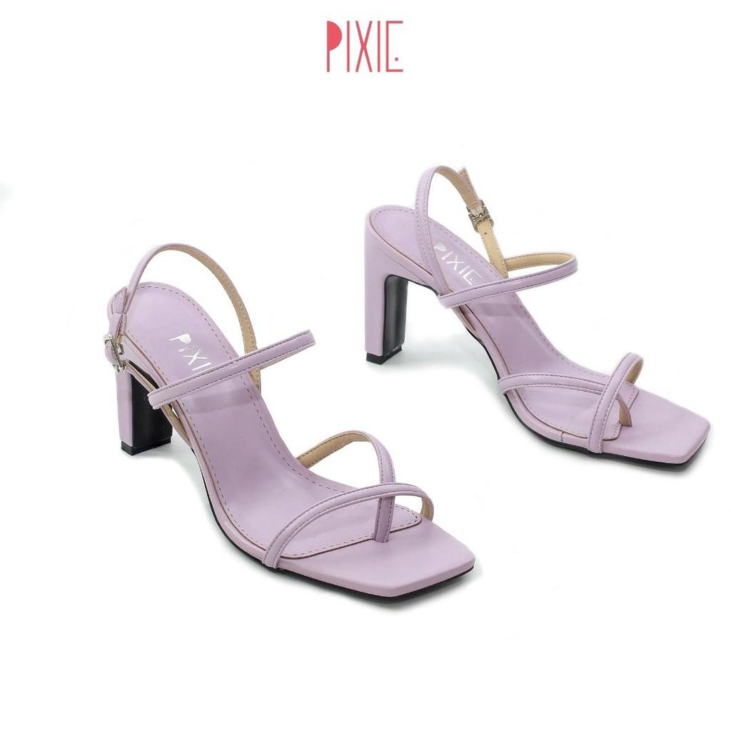 Giày Sandal Cao Gót Xỏ Ngón 7cm Pixie X560