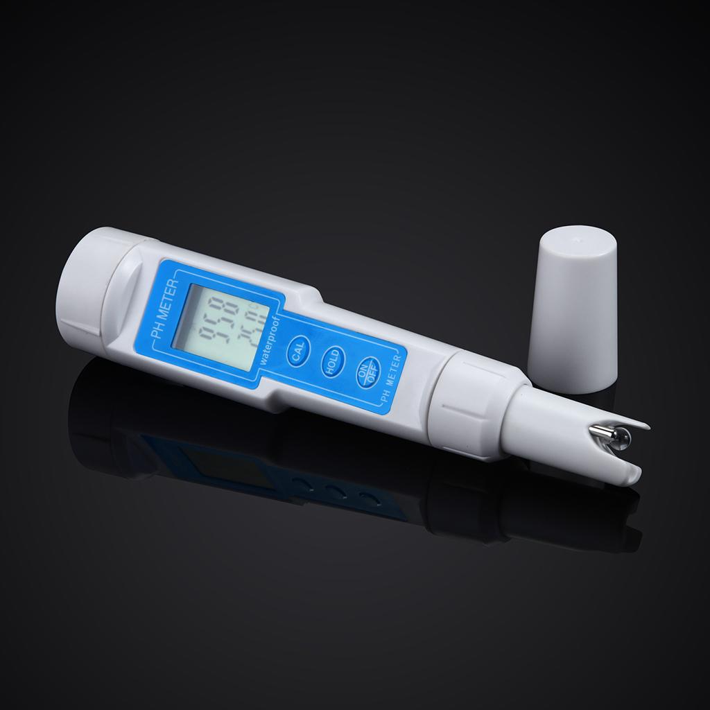 PH Level Test Pen Electrode Sensor Reader pH Meter Pond Life Water Lab Use