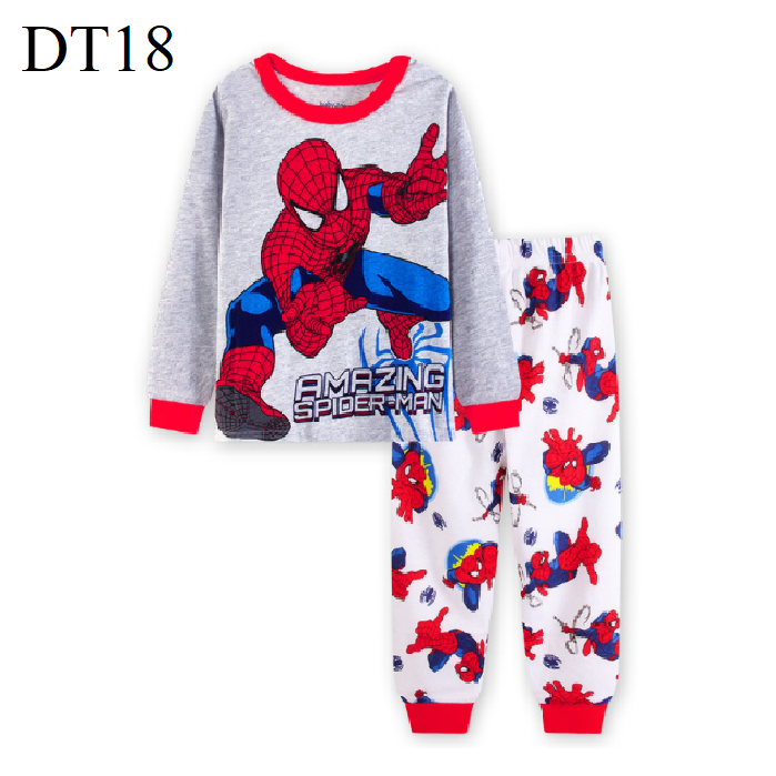 Bộ quần áo siêu nhân người nhện dài tay cho bé trai DT18