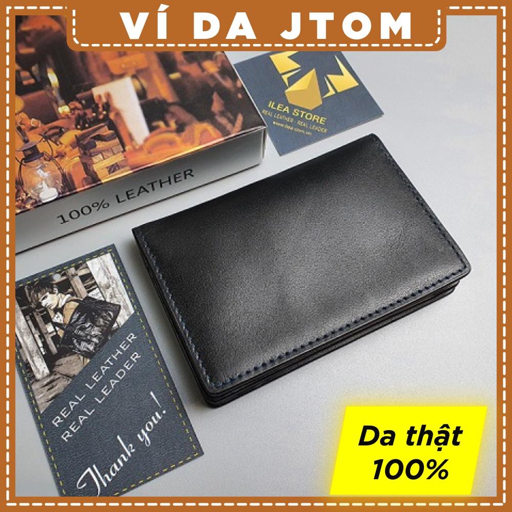 Ví da JTOM minimalism Ví mini unisex da bò thật – VD104, BH 3 Năm