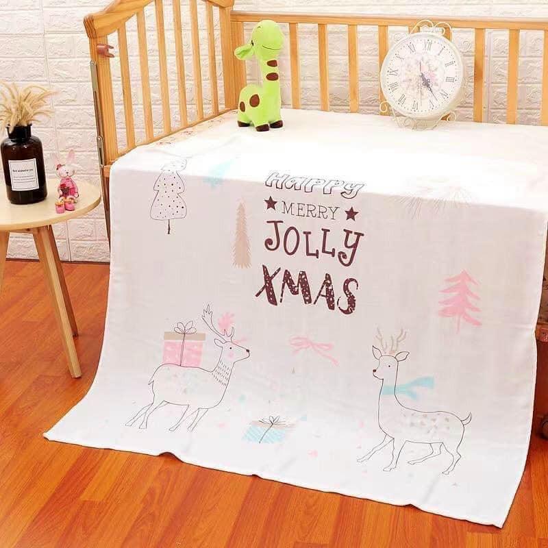 Chăn lụa Cotton cho bé - Hàng Loại 1 - Size 1m2 - Đa chức năng