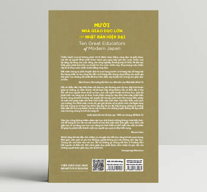 Mười Nhà Giáo Dục Lớn Của Nhật Bản Hiện Đại (Ten Great Educators of Modern Japan) - Benjamin C. Duke - IRED Books