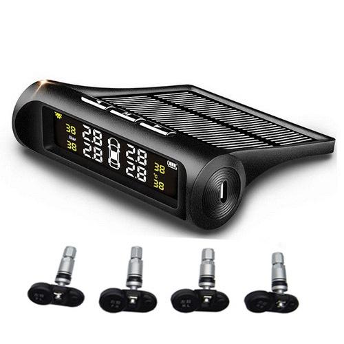 Hệ thống giám sát áp suất lốp xe thông minh TPMS màn hình LCD kỹ thuật số có cổng USB