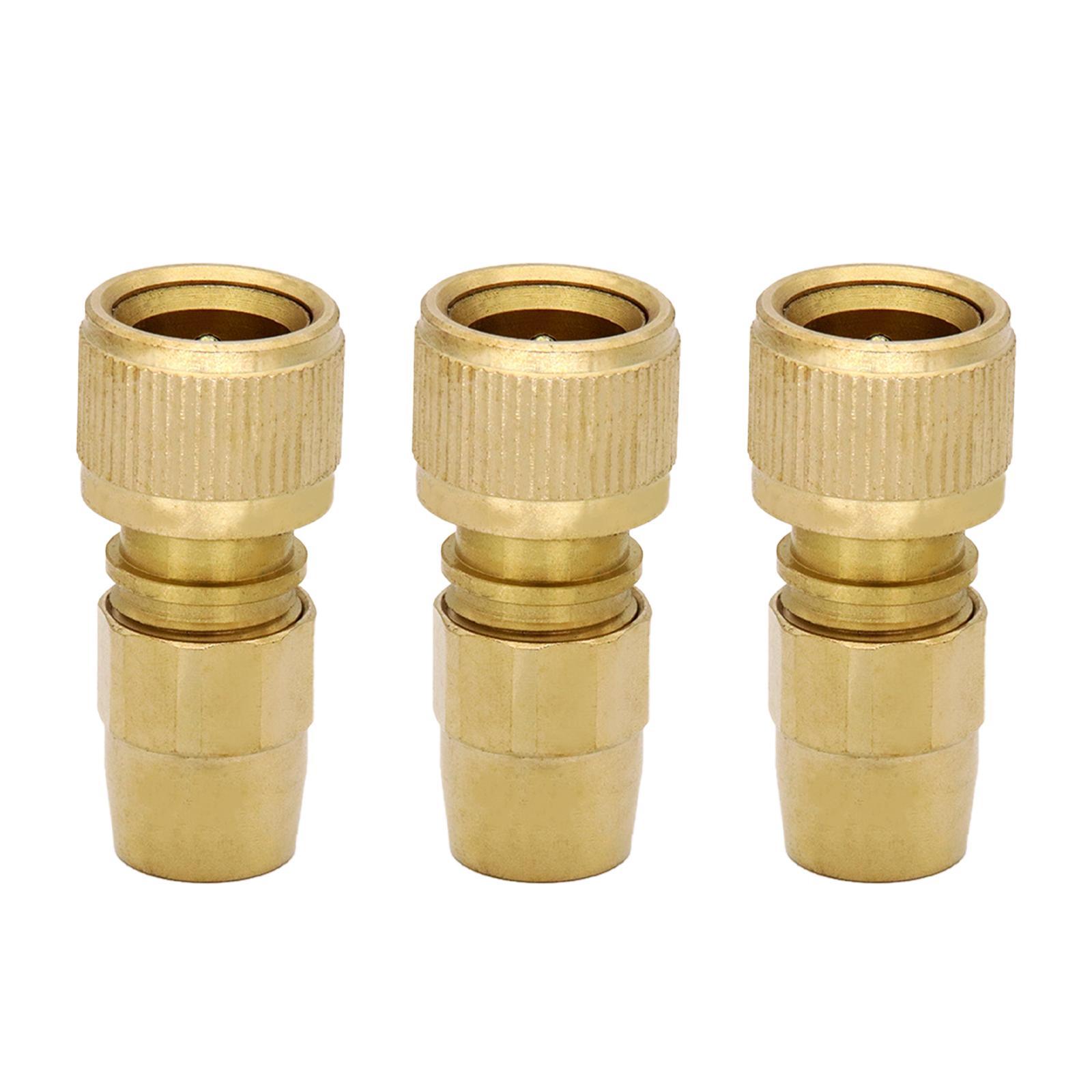 3Pcs Brass Hose Connectors Accessories Garden Expandable Hose Repair Kit