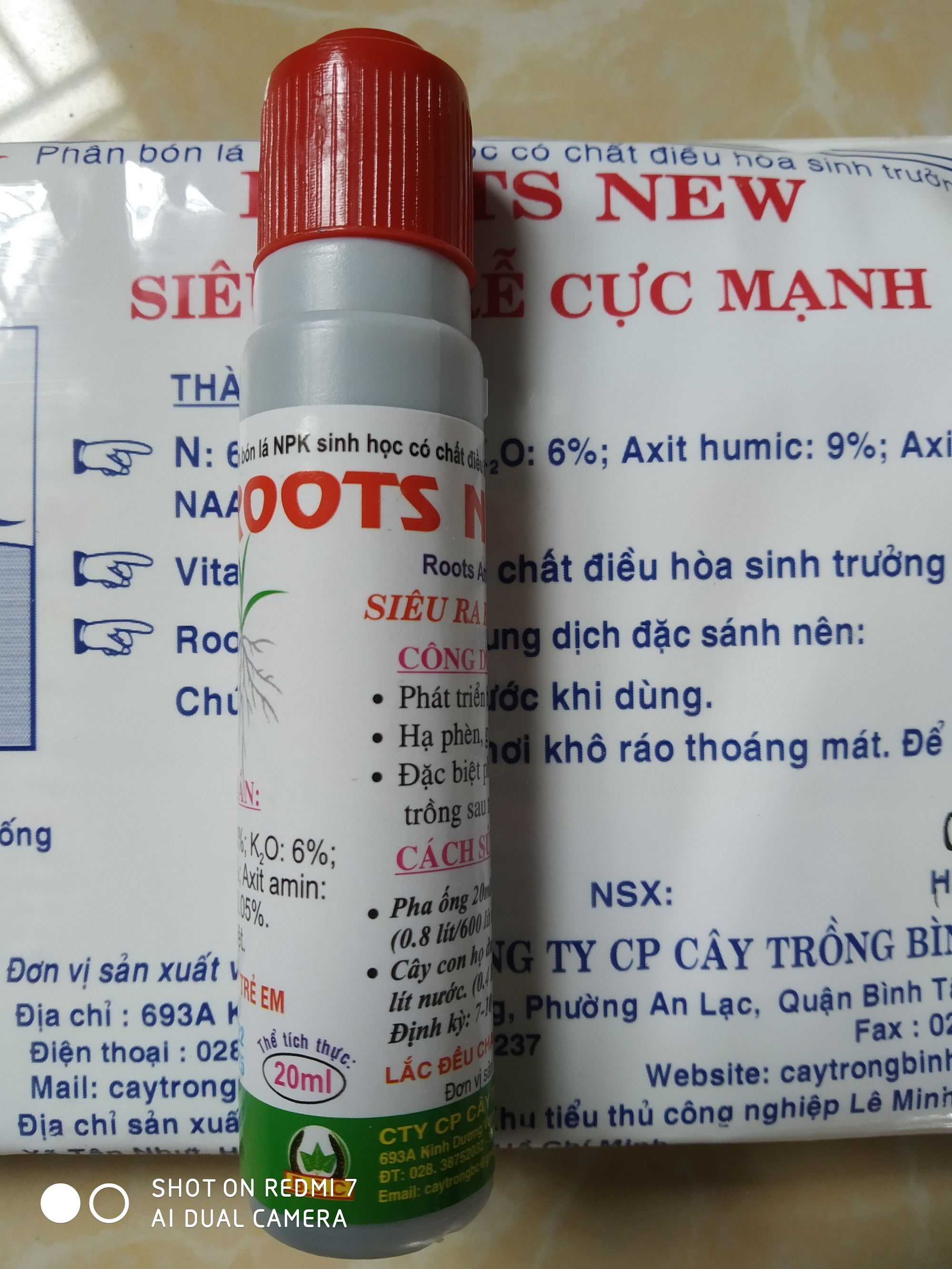 Dung dịch siêu ra rễ cực mạnh Bimix Roots New - chai 20ml