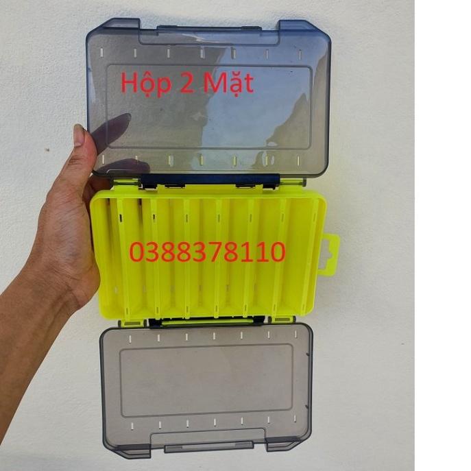 Sale to Hộp Đựng Đồ ,Hộp 2 Mặt Đựng Mồi Câu Và Phụ Kiện Câu Cá  - xả hàng tồn