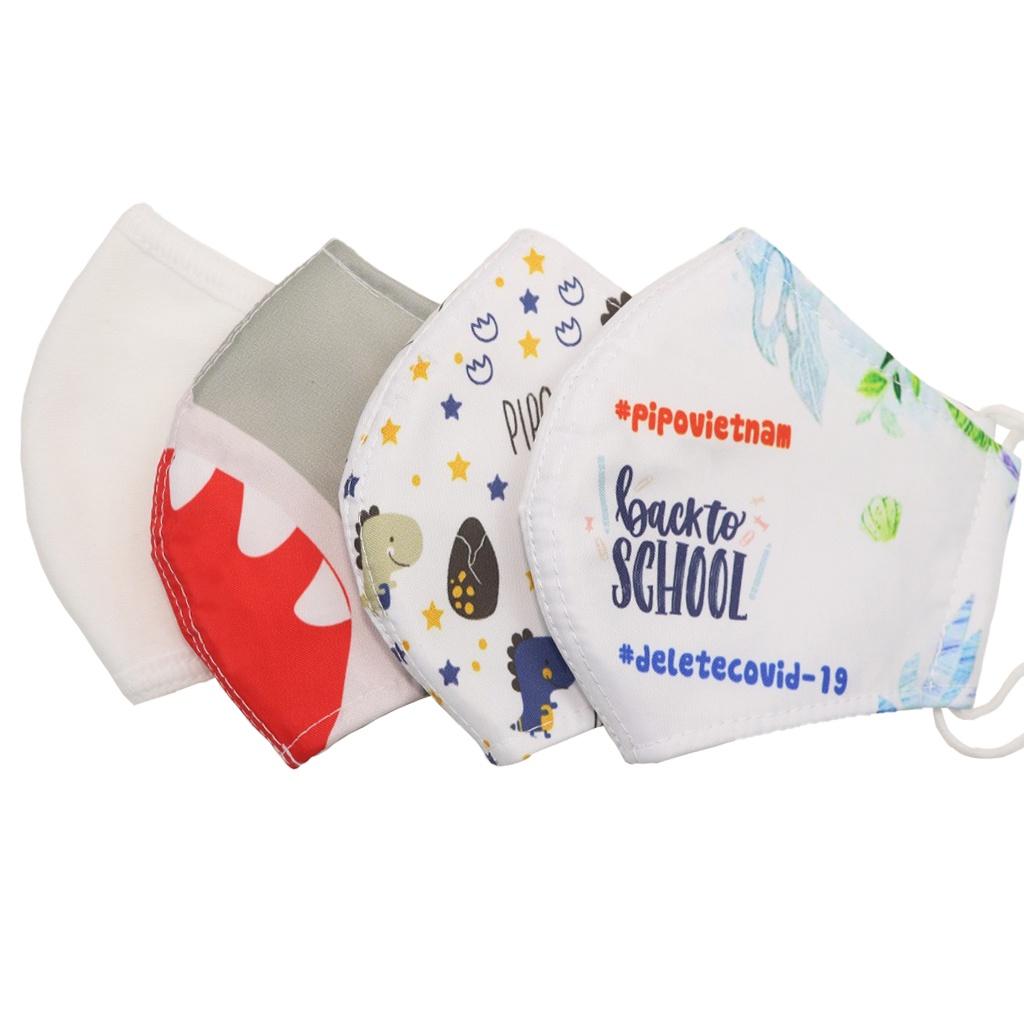 Khẩu trang vải PiPoVietnam cho trẻ em bảo vệ bé trong mùa dịch căng thẳng