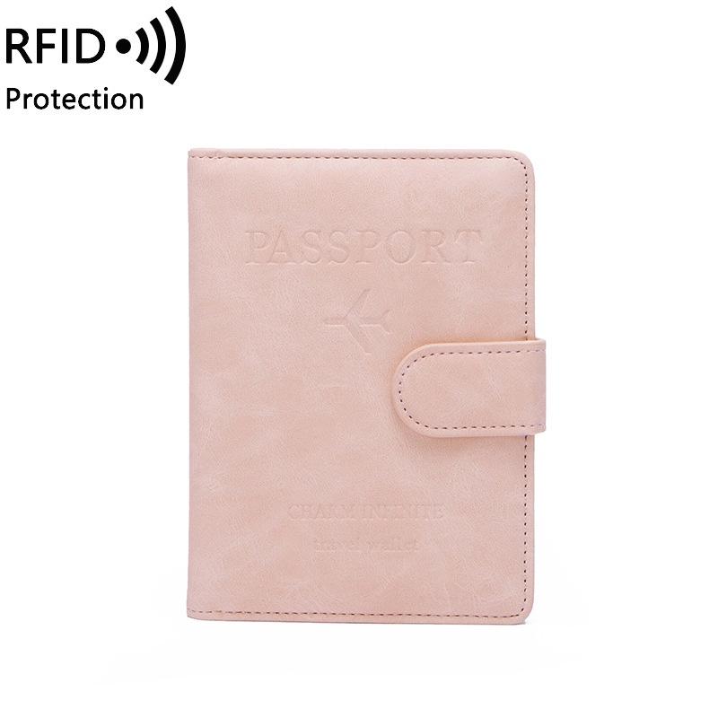 Ví da đựng hộ chiếu, visa đa năng công nghệ RFID chống trộm nhiều ngăn cao cấp có khóa nam châm PP5 - Rockcow