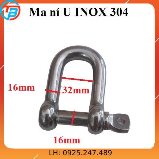 Ma ní U INOX 304 CÁP THÉP Thái Bình VinàN