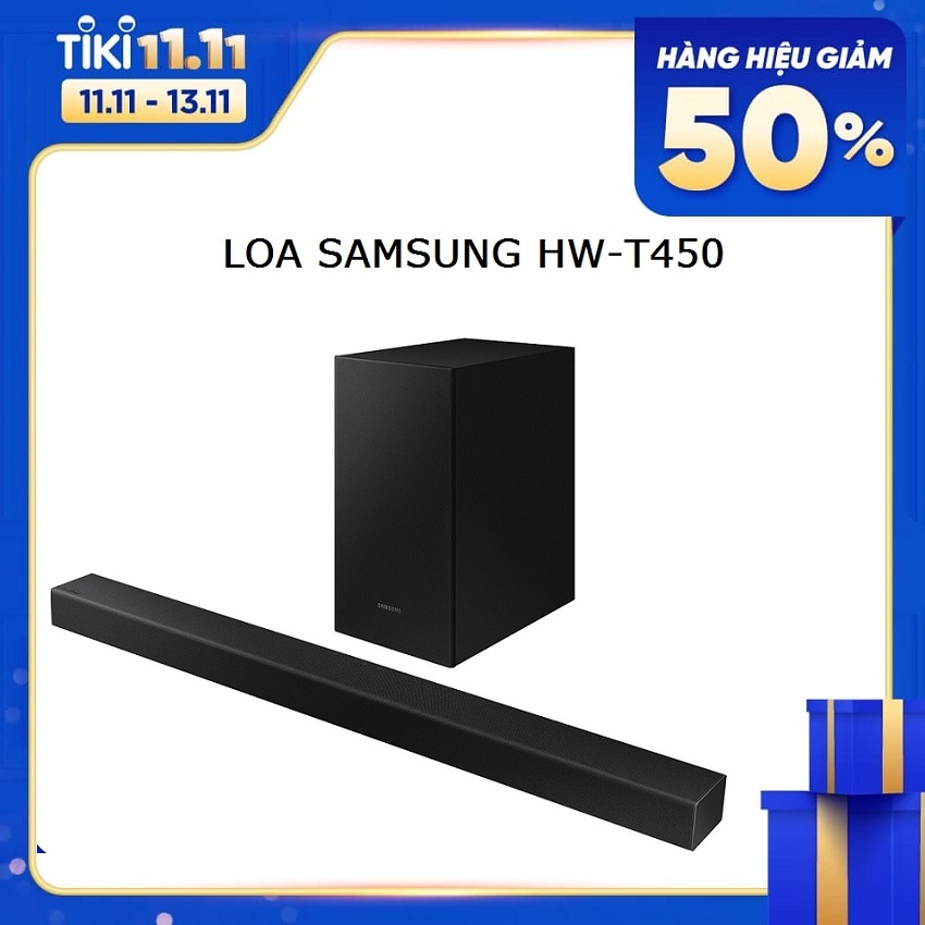 Loa Thanh Soundbar Samsung 2.1 HW-T450/XV (200W) - Hàng Chính Hãng