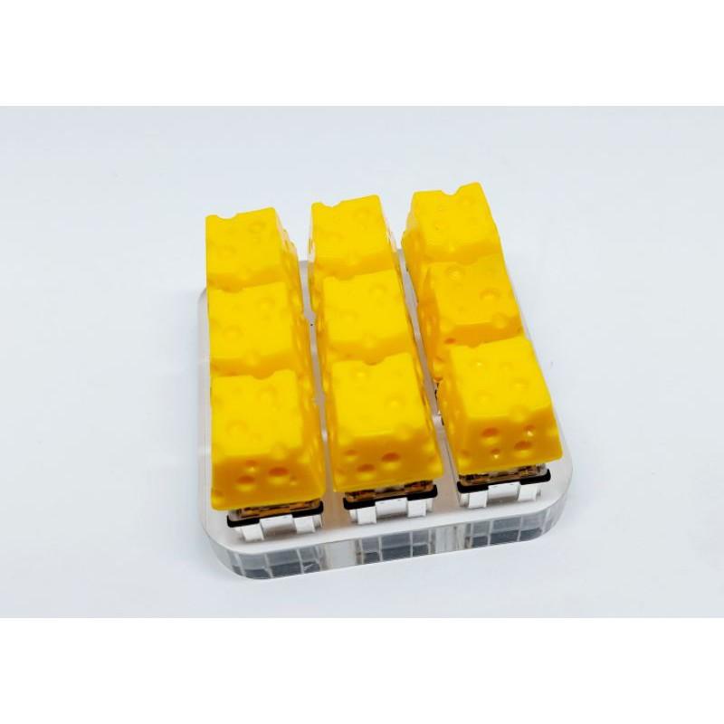 Keycap cheese clone trang trí bàn phím cơ gaming