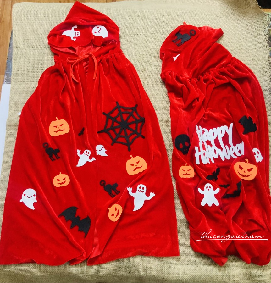 Áo choàng Halloween (Nỉ nhung)