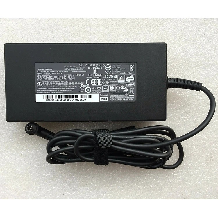 Sạc dành cho Laptop MSI (Adapter for) MSI Bravo 15 B5DD-085US 20V 7.5A hàng nhập khẩu