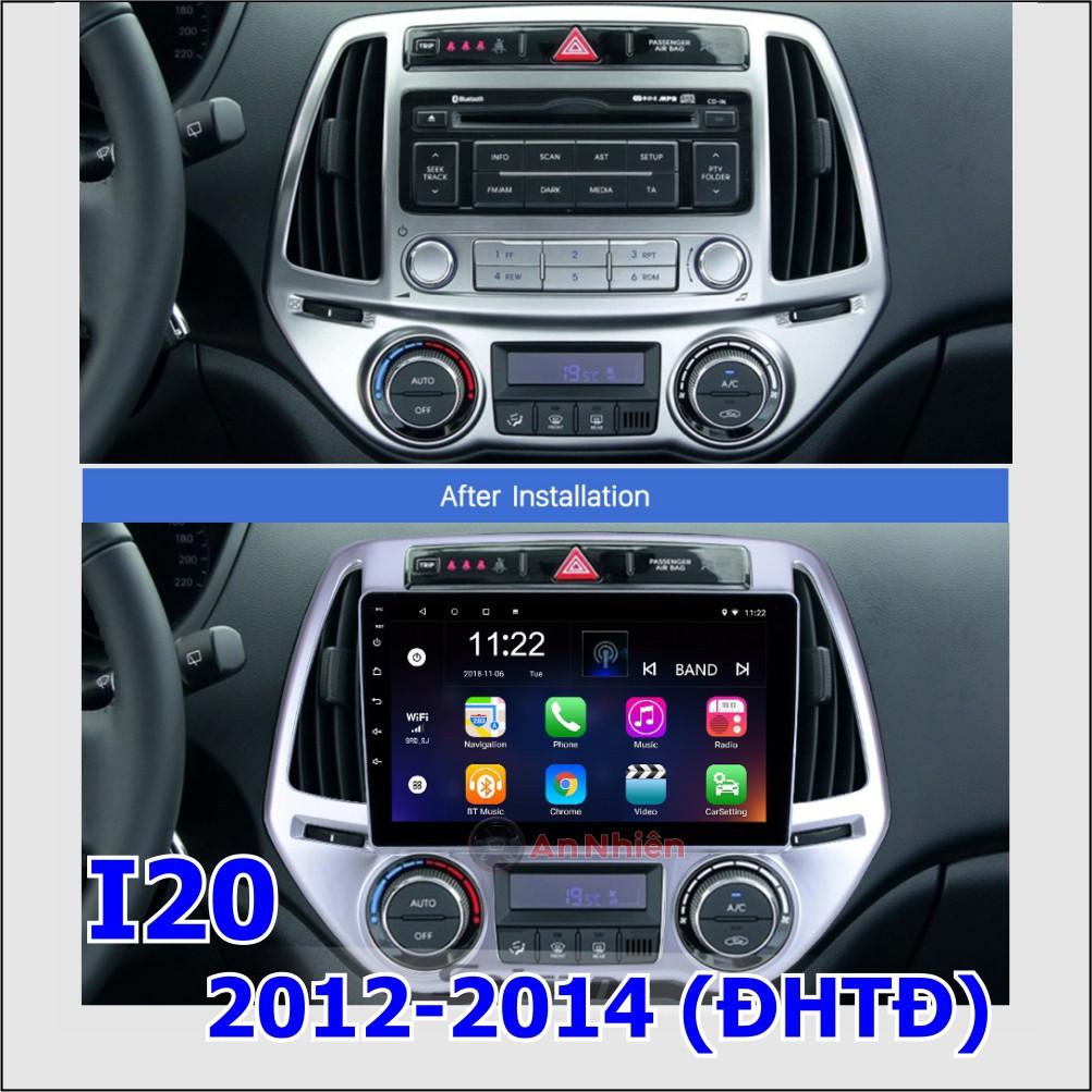 Màn Hình Android 9 inch Cho HYUNDAI I20 2012-2014 - Đầu DVD Chạy Android Kèm Mặt Dưỡng Giắc Zin Huyndai I20