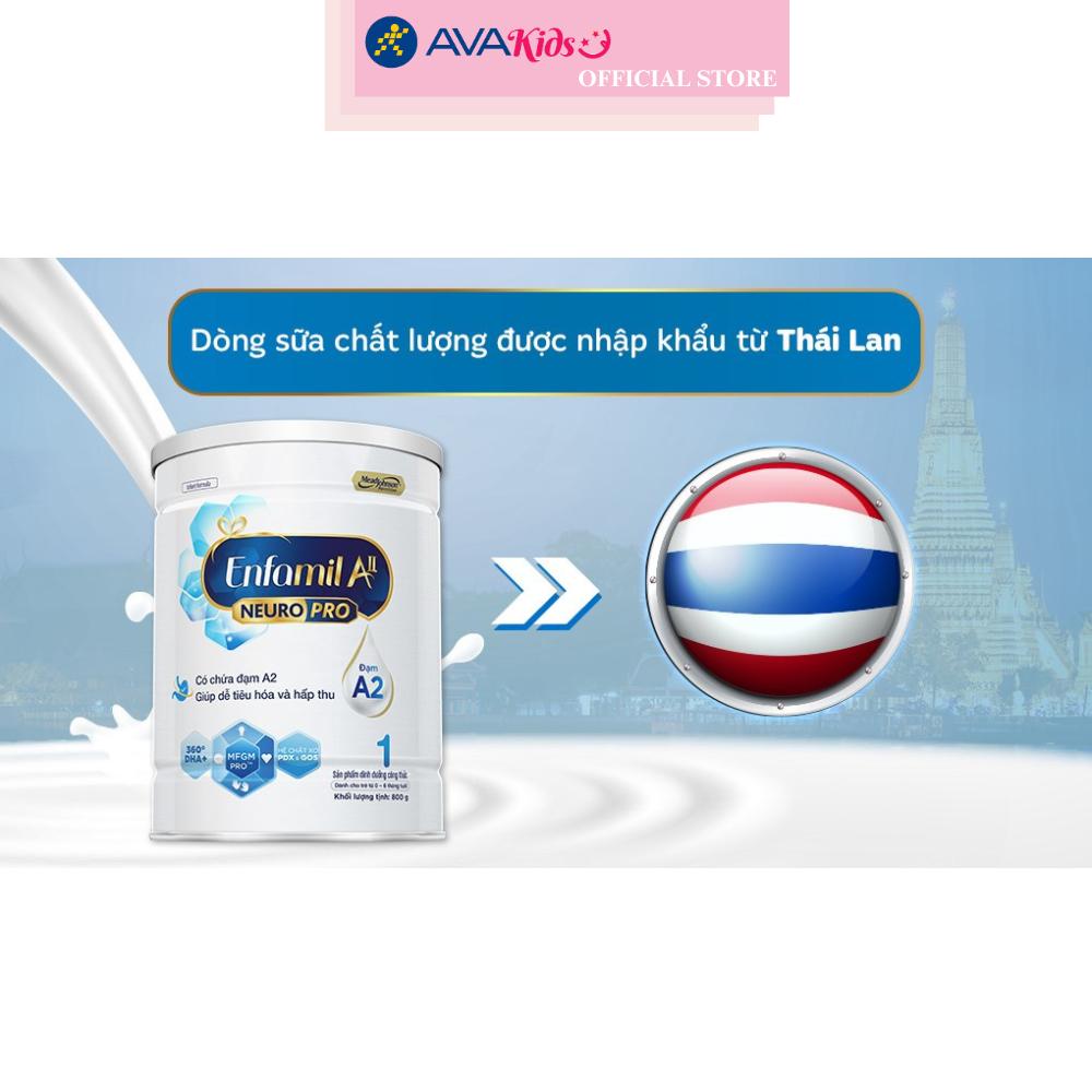 Sữa bột Enfamil A2 Neuropro Infant Formula số 1 (đạm quý A2) 800g (0 - 6 tháng)