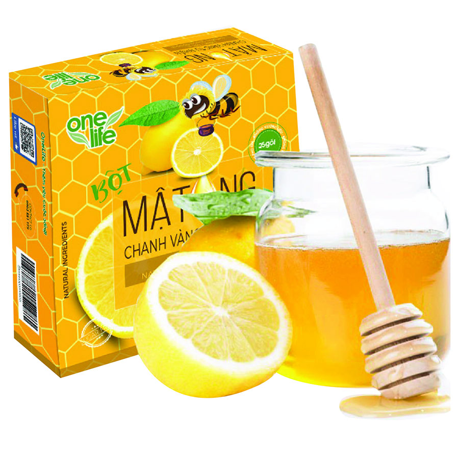 Mật Ong Chanh Vàng Tự Nhiên OneLife (Hộp 25 gói)