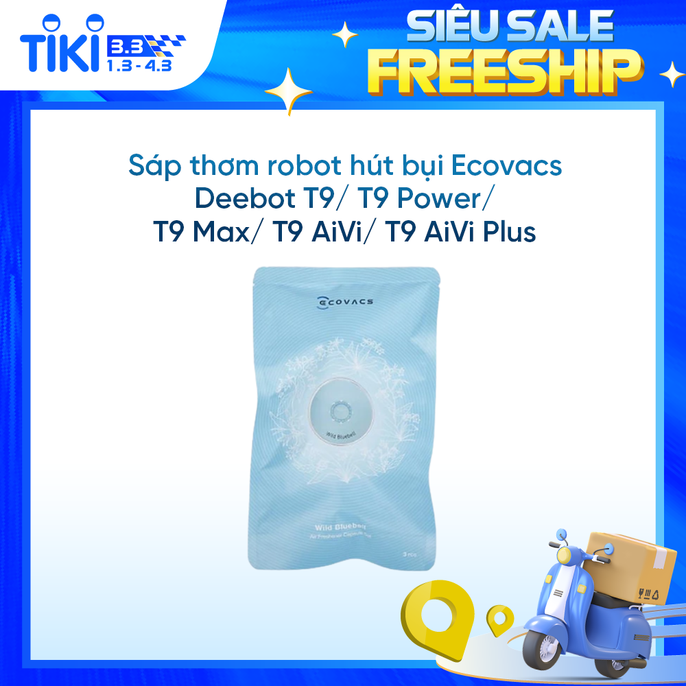 Sáp thơm robot hút bụi Ecovacs Deebot T9/ T9 Power/ T9 Max/ T9 AiVi/ T9 AiVi Plus (3 viên/ vỉ) - Hàng chính hãng