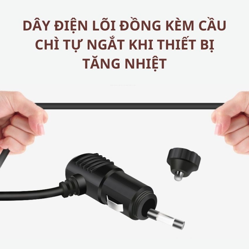 Quạt Ô Tô 12v 24v Usb 5V Để Bàn Làm Việc Xoay 360 Độ 2 Chế Độ Gió Khác Nhau F101