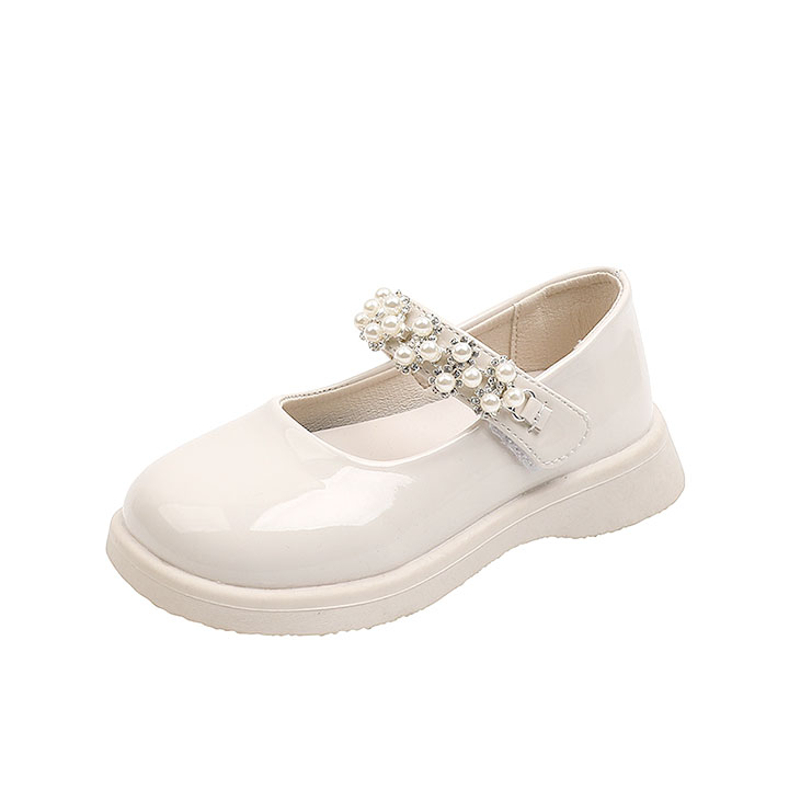 Giày búp bê bé gái từ 3-12 tuổi màu trắng phong cách Hàn Quốc BB01