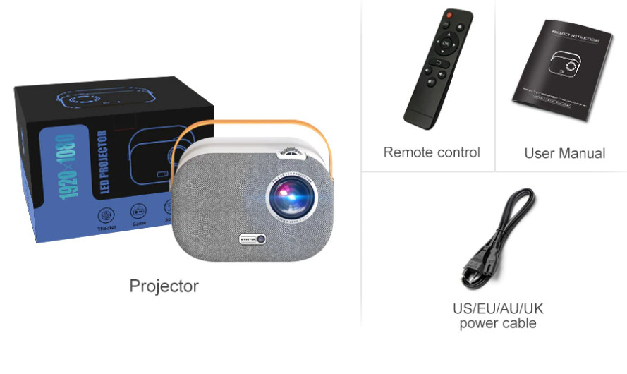 Máy Chiếu Mini BYINTEK K16 Pro 2022 Full HD 4K Hàng chính hãng