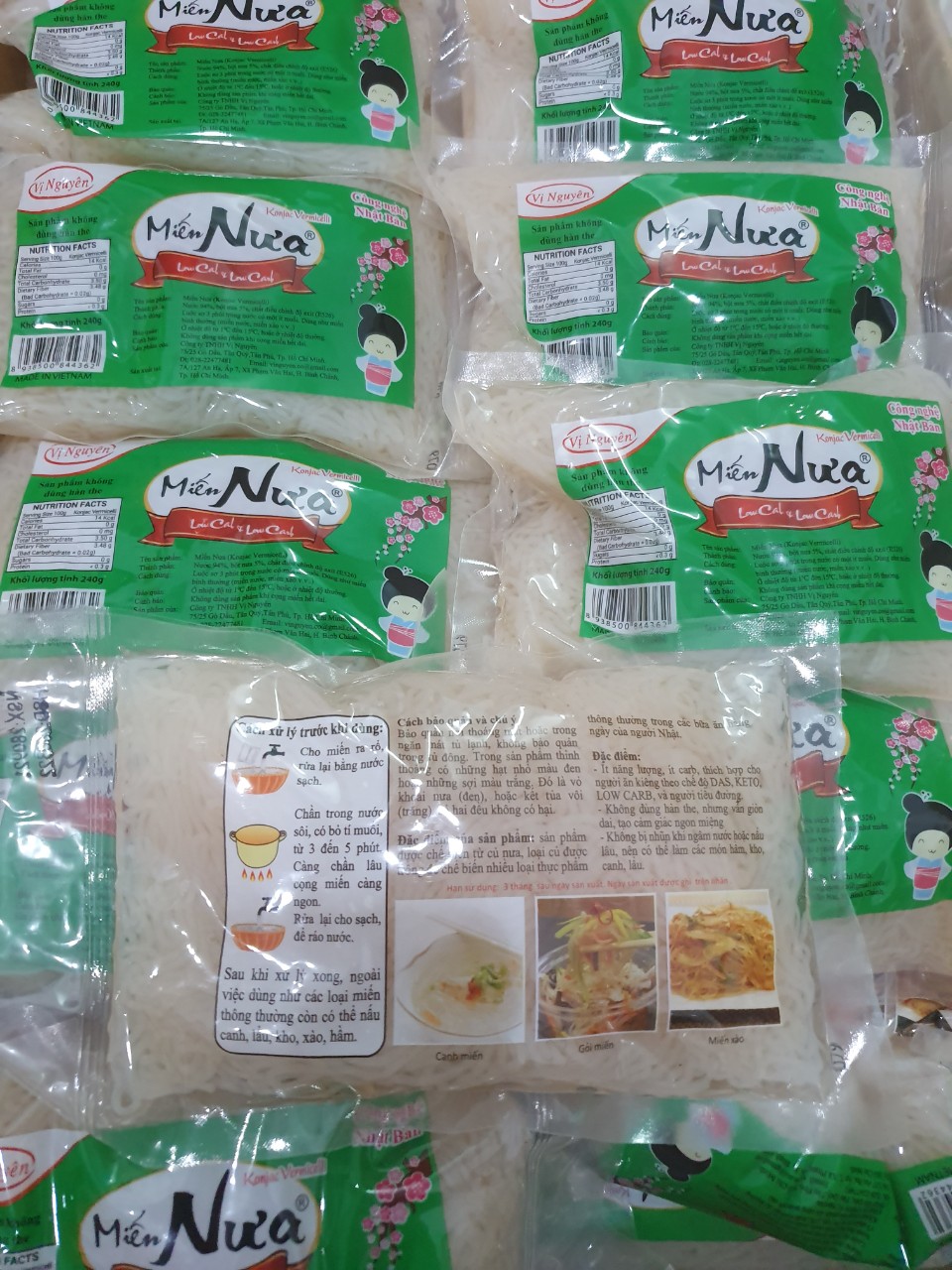 Combo 7 Gói Miến Nưa Vị Nguyên Das Keto 240g