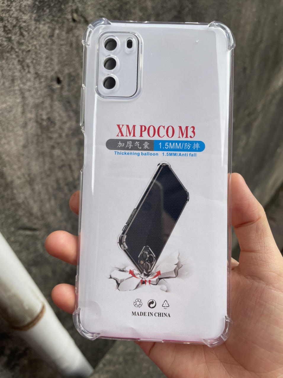 Ốp lưng dẻo cho Xiaomi Poco M3 - chống sốc 4 góc trong suốt , bảo vệ Camera