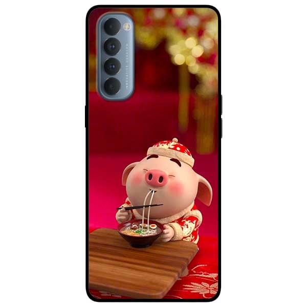 Ốp lưng dành cho Reno 4 Pro mẫu Heo Ăn