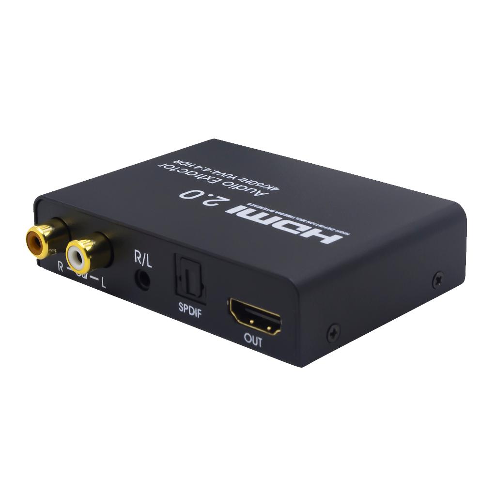 HDMI Audio Extractor Splitter HDMI To SPDIF Optical RCA Stereo L/R 3.5mm