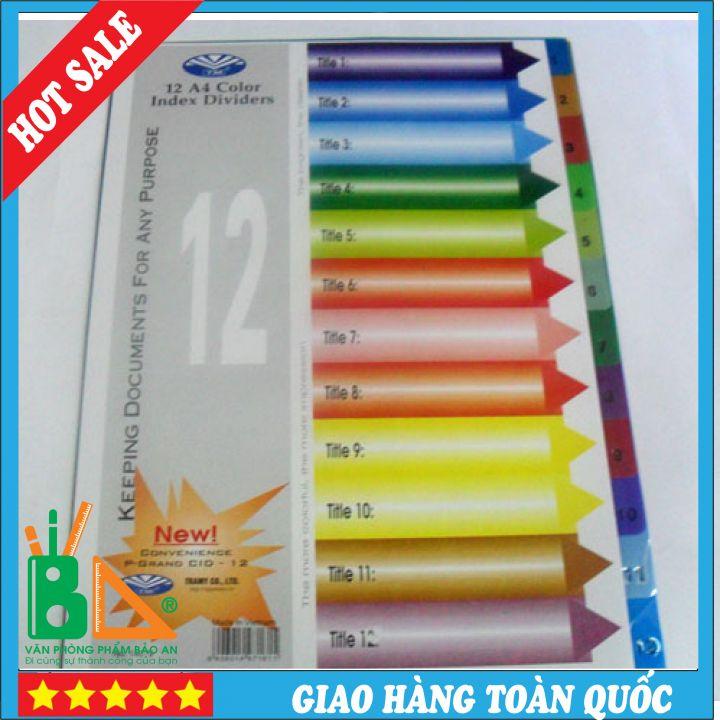 Chia File 12 Giấy Có Số