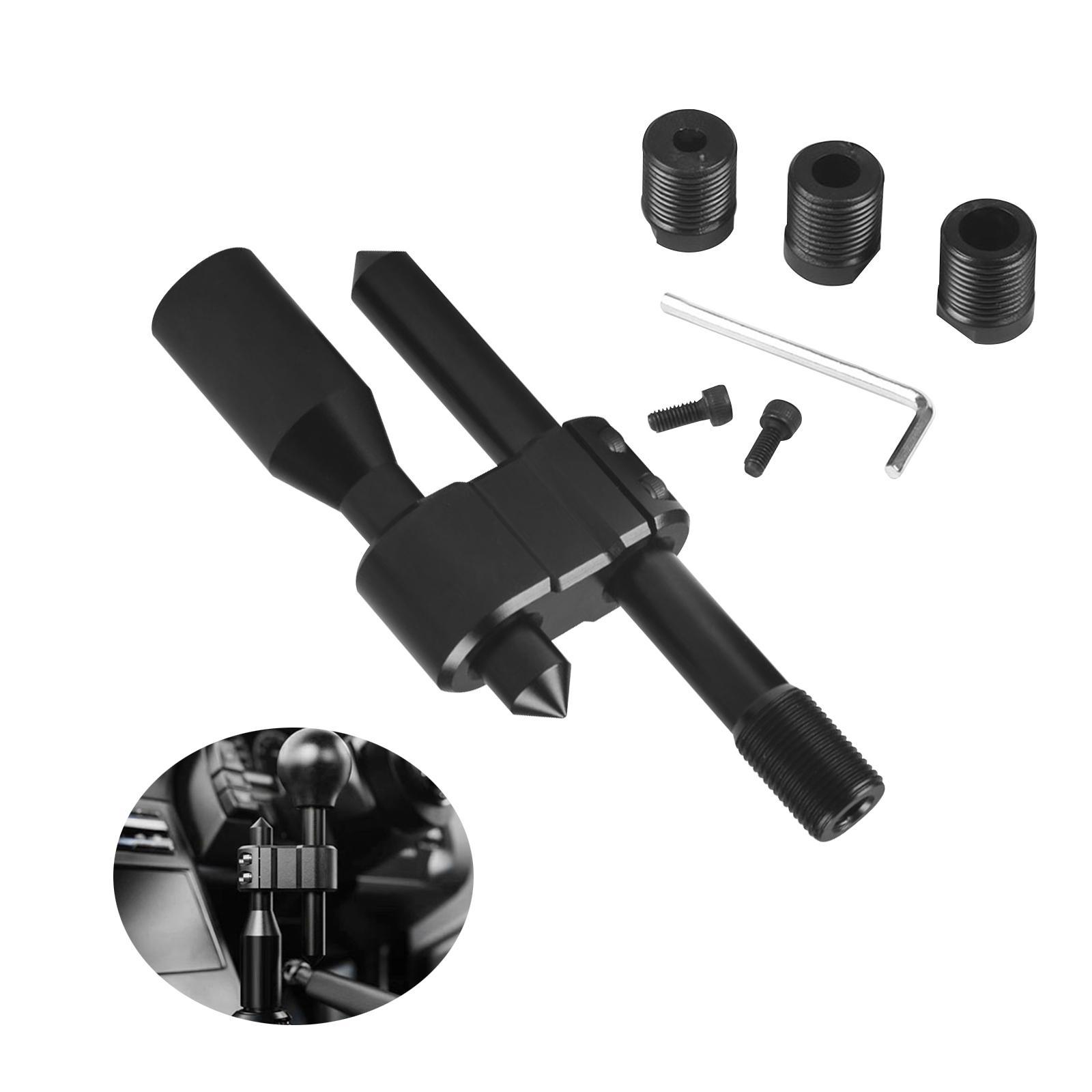 Aluminum Adjustable Shift Extender Universal Spare Part Gear Shifter Extender Kit for Most Manual Shift Knob Vehicle Cars